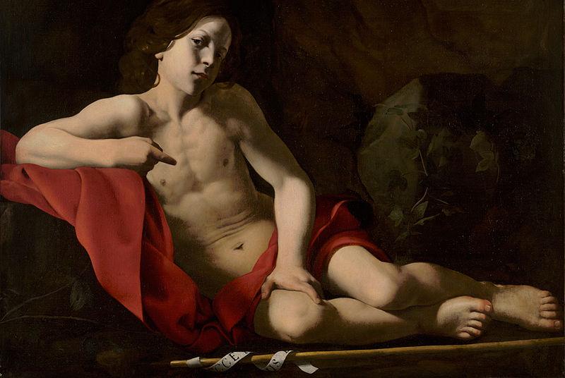 CARACCIOLO, Giovanni Battista The Young Saint John in the Wilderness oil painting image